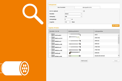 Pesquisa de cabos elétricos confecionados